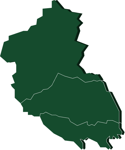 群馬県、埼玉県、東京都の地図
