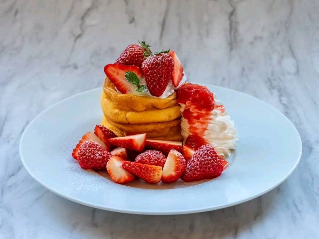 サニーパンケーキ前橋 いちごのパンケーキ